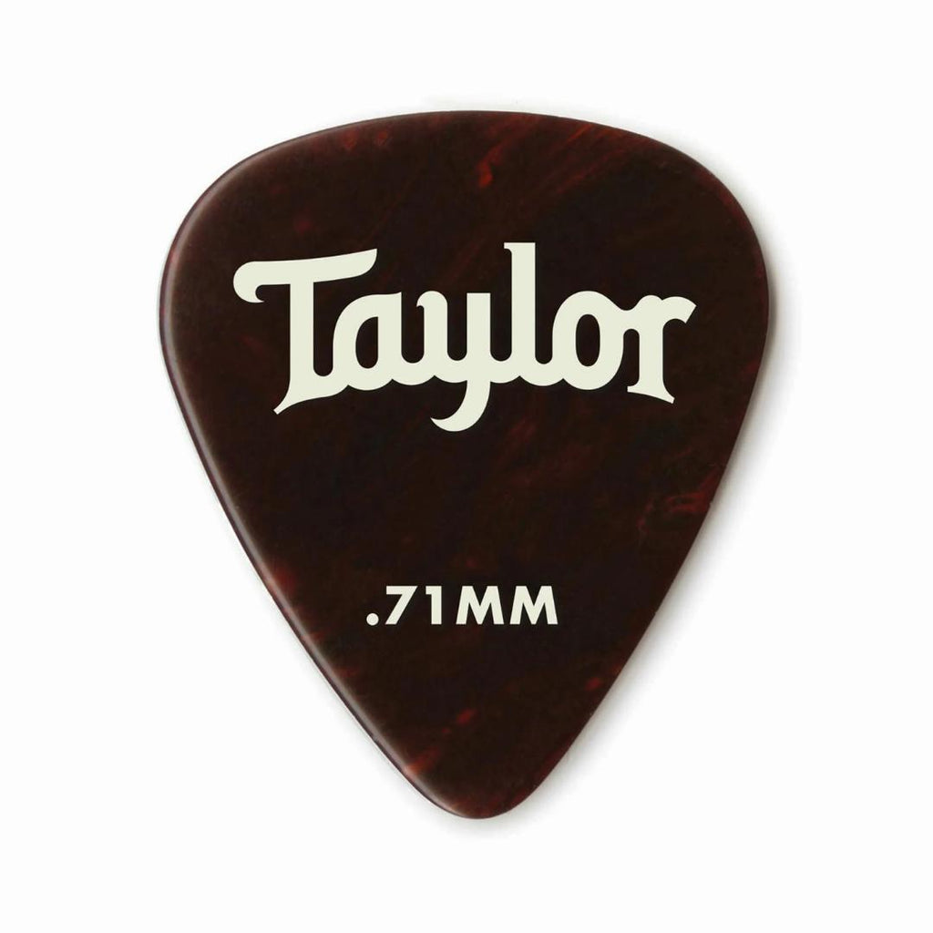 Taylor Celluloid 351 Picks, Tortoise 12-Pack - Pick Gitar Bass