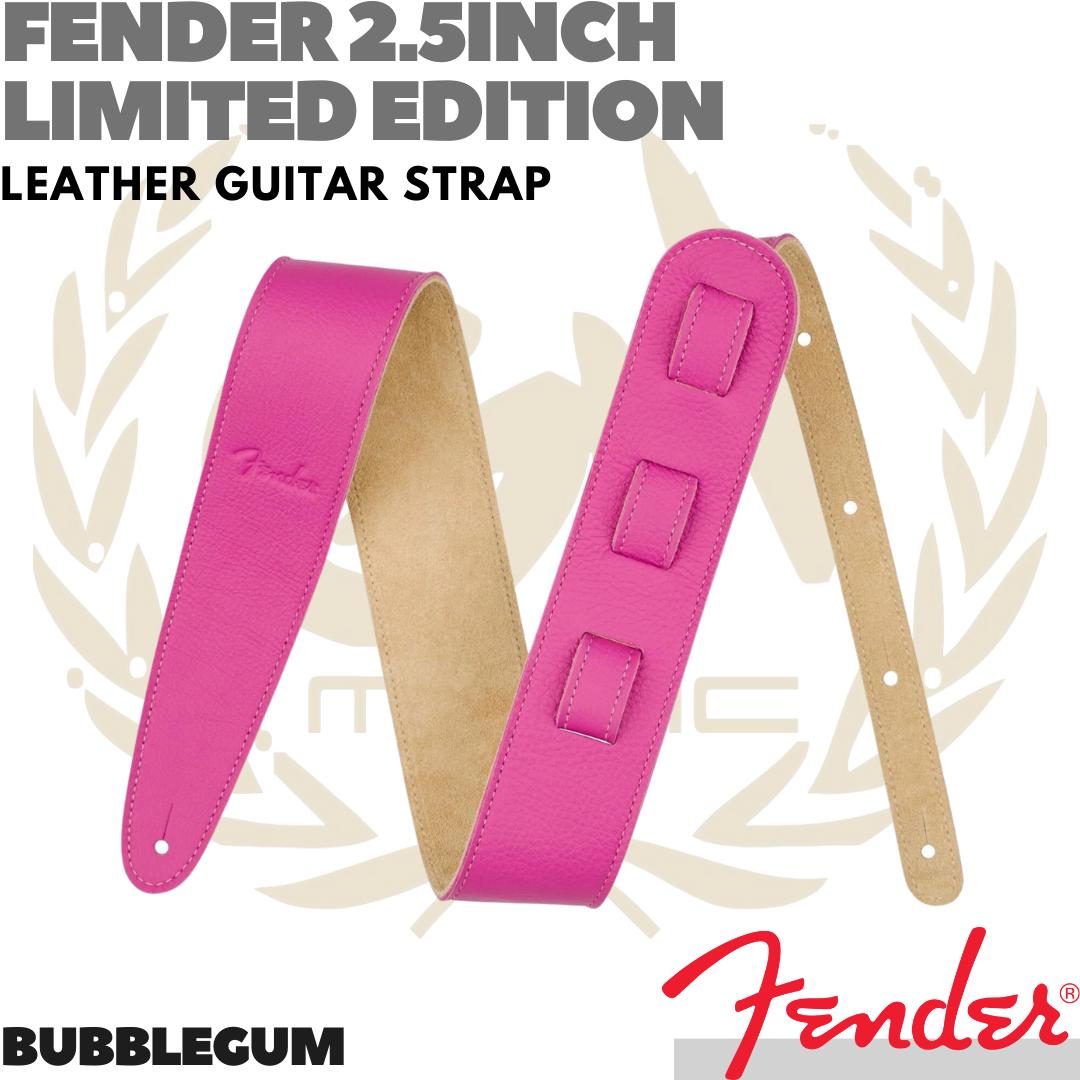 FENDER 2.5inch Limited Edition Leather Strap Gitar Bass