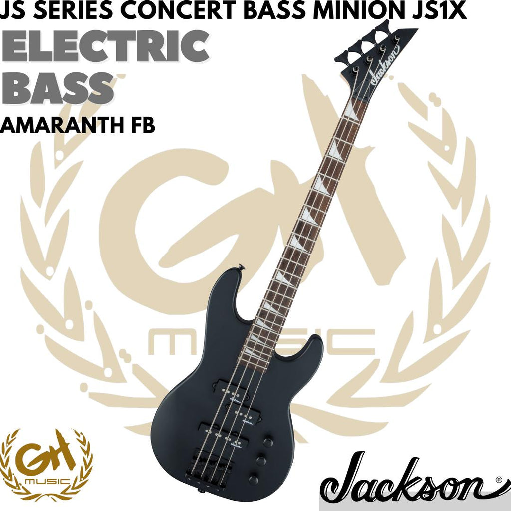 Jackson JS Series Concert Bass Minion JS1X Guitar, Amaranth FB