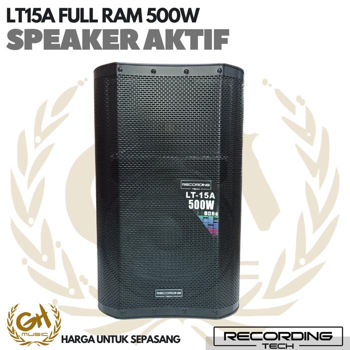 REC TECH LT15A FULL RAM SPEAKER AKTIF SOUND MONITOR AMPLIFIER