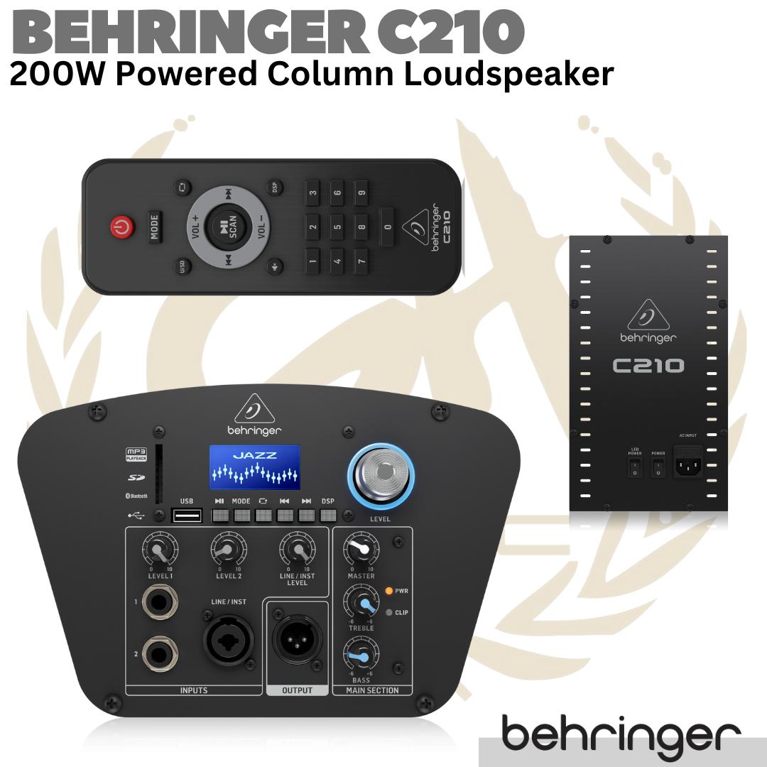 BEHRINGER C210 200W Powered Active Column Speaker | Spiker Aktif