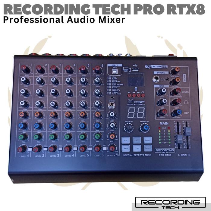 RECORDING TECH PRO-RTX8 8 Channel Professional Audio Mixer