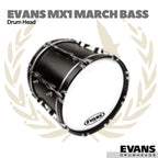 Evans MX1 Marching Bass White Drum Head - Membran Drum