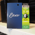 ELIXIR 19102 Optiweb Electric Guitar Strings, Medium 11-49 | Senar