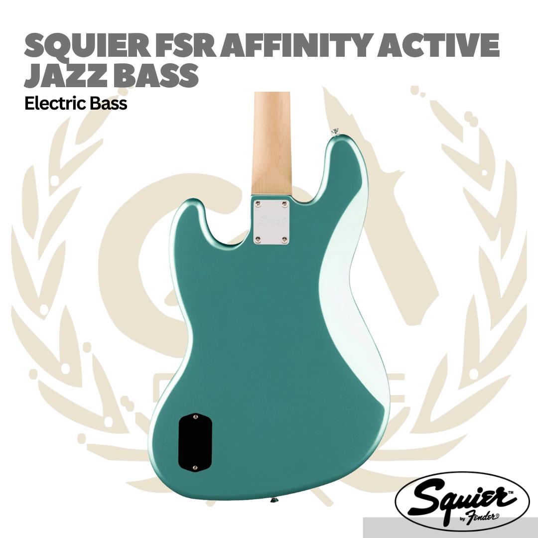 Squier Affinity Series Active Jazz Bass Guitar, Laurel FB - Bass Elektrik