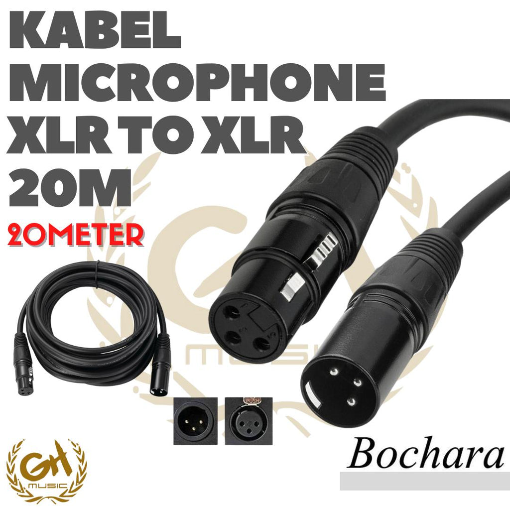 KABEL MICROPHONE BOCHARA XLR TO XLR 20M