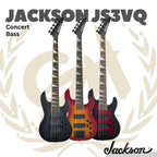 Jackson JS Series Concert Bass JS3VQ Guitar, Amaranth FB - Bass Elektrik