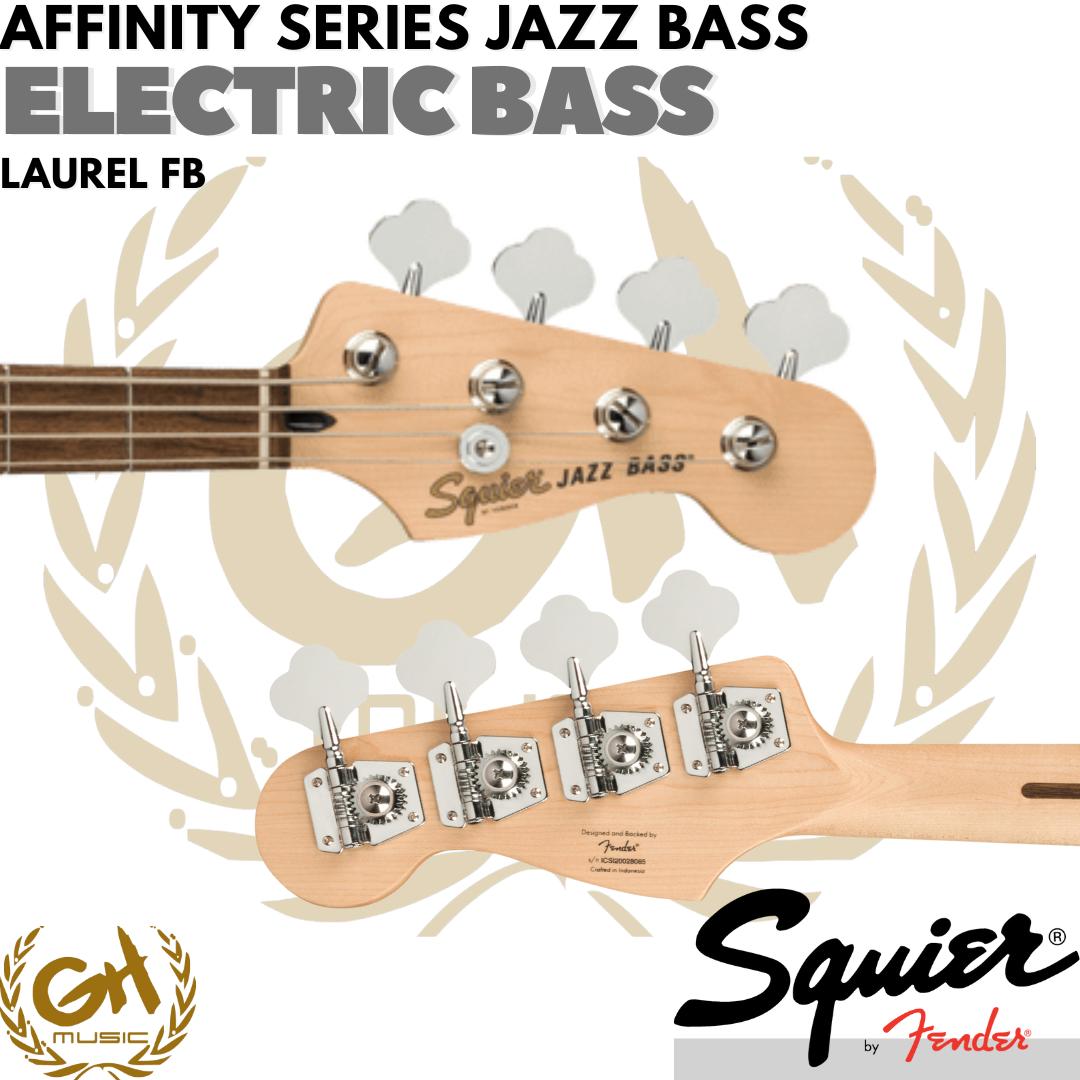 Squier Affinity Series Jazz Bass Guitar, Laurel FB - Bass Elektrik