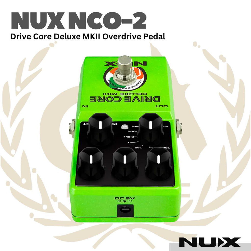 Nux NCO-2 Drive Core Deluxe MK II Overdrive Pedal - Efek Pedal Gitar Bass NCO2