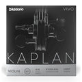 D'addario KV310-4/4L Kaplan Vivo Violin String Set, Light Tension - Senar Biola
