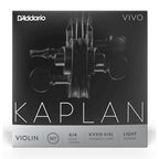 D'addario KV310-4/4L Kaplan Vivo Violin String Set, Light Tension - Senar Biola