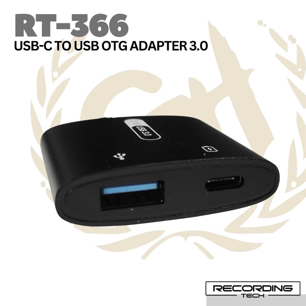 Recording Tech RT-366 USB-C TO USB OTG ADAPTER 3.0