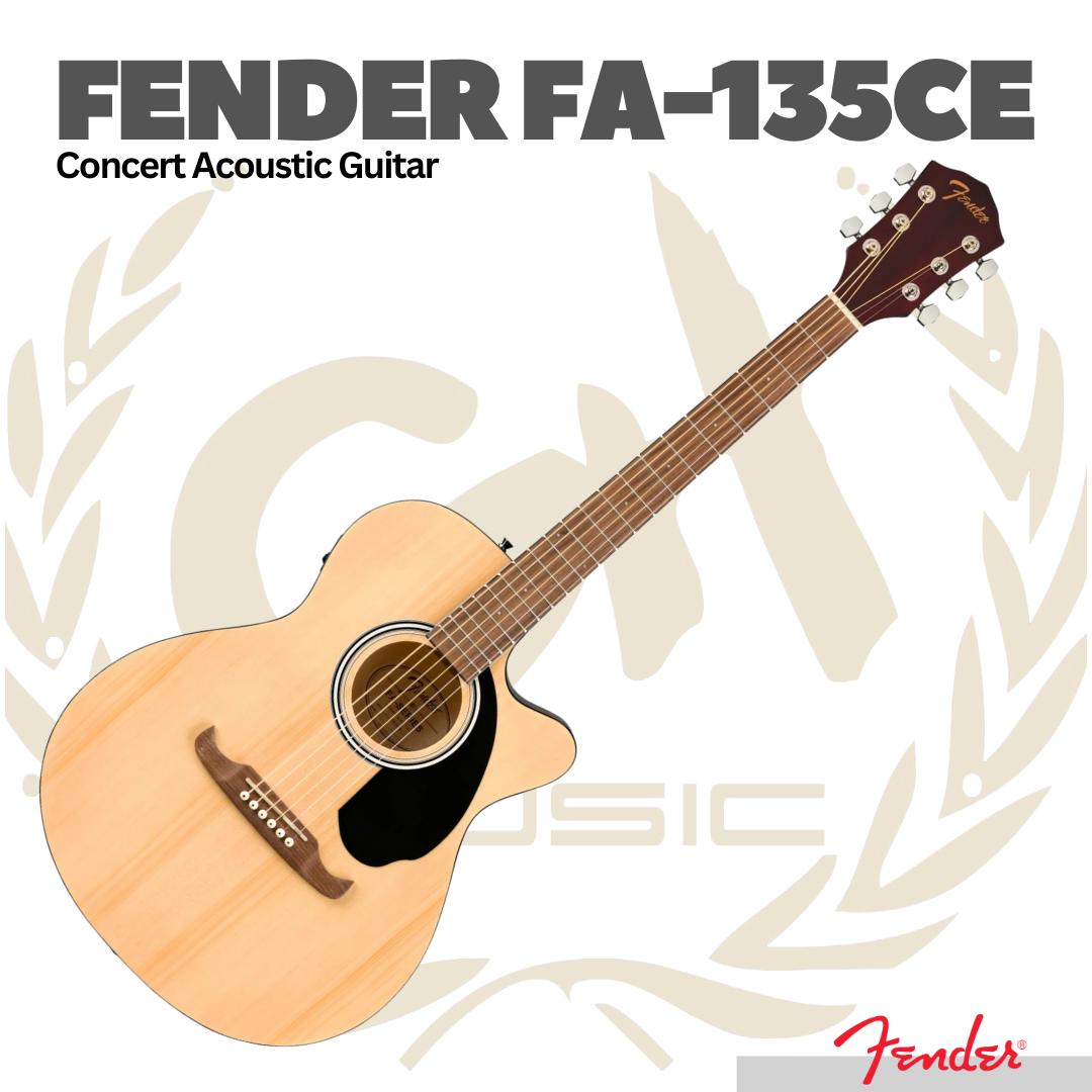 Fender FA-135CE Concert Acoustic Guitar - Gitar Akustik