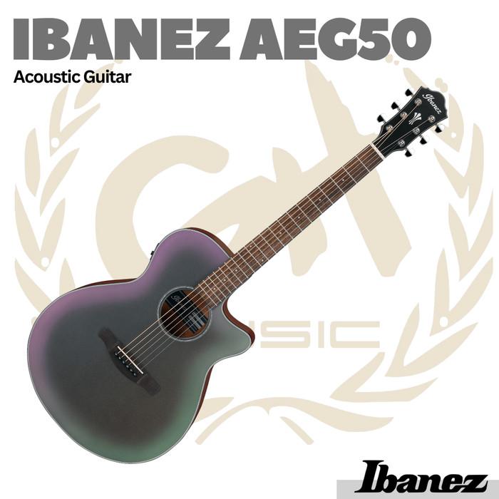 IBANEZ AEG50 ACOUSTIC GUITAR - GITAR AKUSTIK