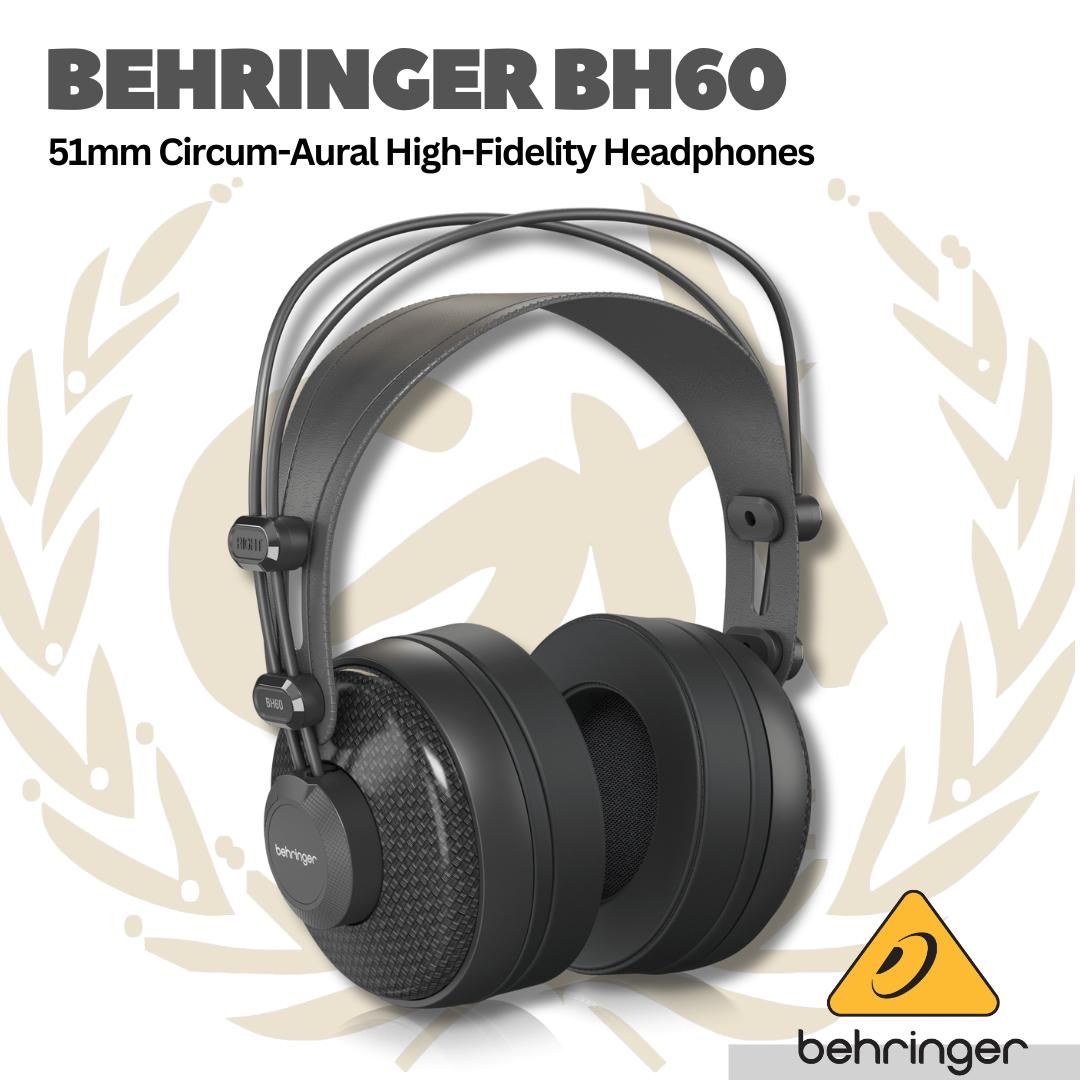Behringer BH60 Premium 51 mm Circum-Aural High-Fidelity Headphones