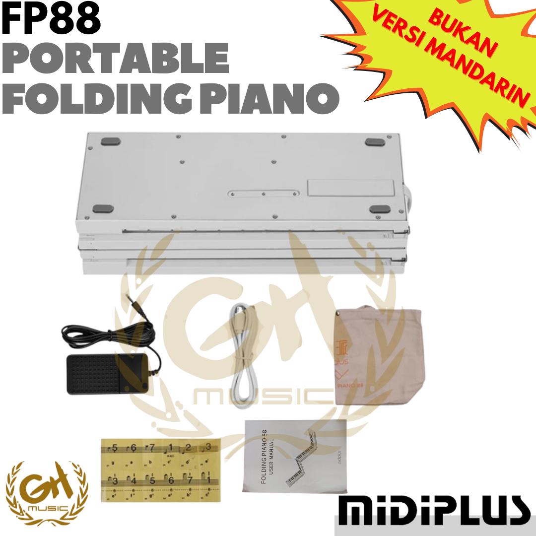 MIDIPLUS FP88 PORTABLE FOLDING PIANO LIPAT BUAT LATIHAN DAN RECORDING