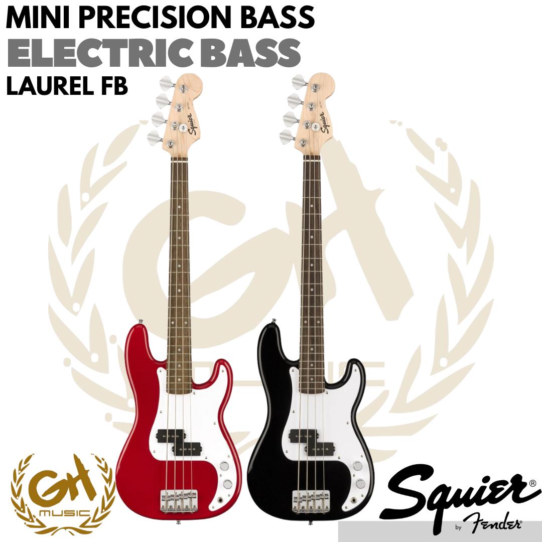 SQUIER MINI PRECISION BASS, LAUREL FB, ELECTRIC BASS - BASS ELEKTRIK