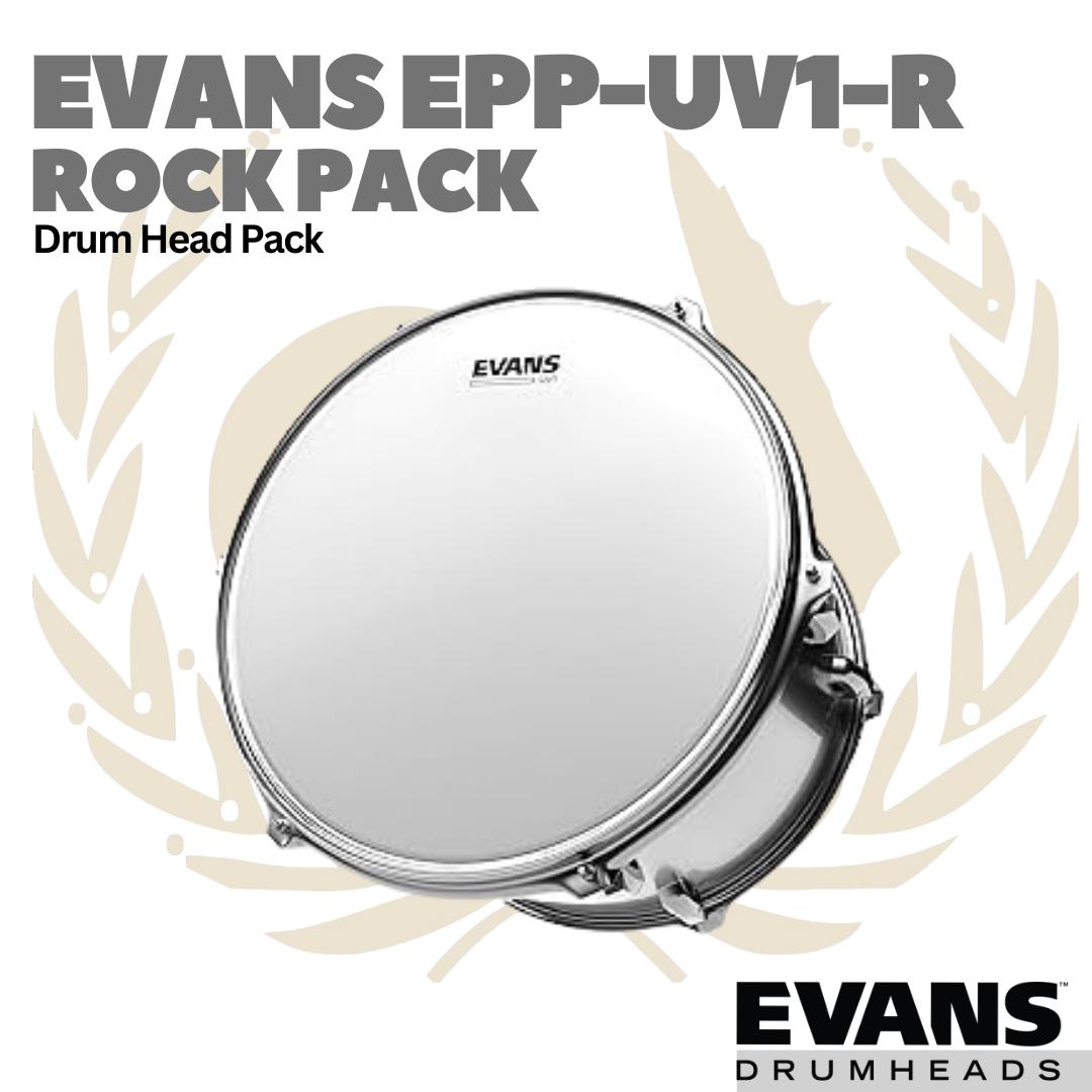 Evans Drumheads UV1 Rock Pack + 14-Inch UV1 Ctd (EPP-UV1-R) - Membran Set