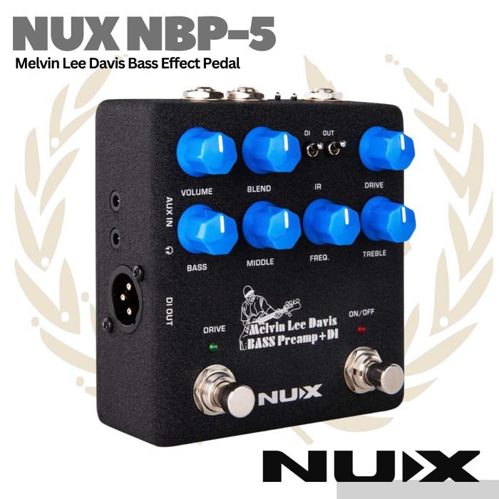 NUX MLD Bass Preamp + DI NBP5 Bass Effect Pedal - Efek Bass NBP-5