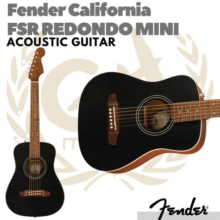 Fender FSR California Redondo Mini Acoustic Guitar Free Softcase Gitar Akustik