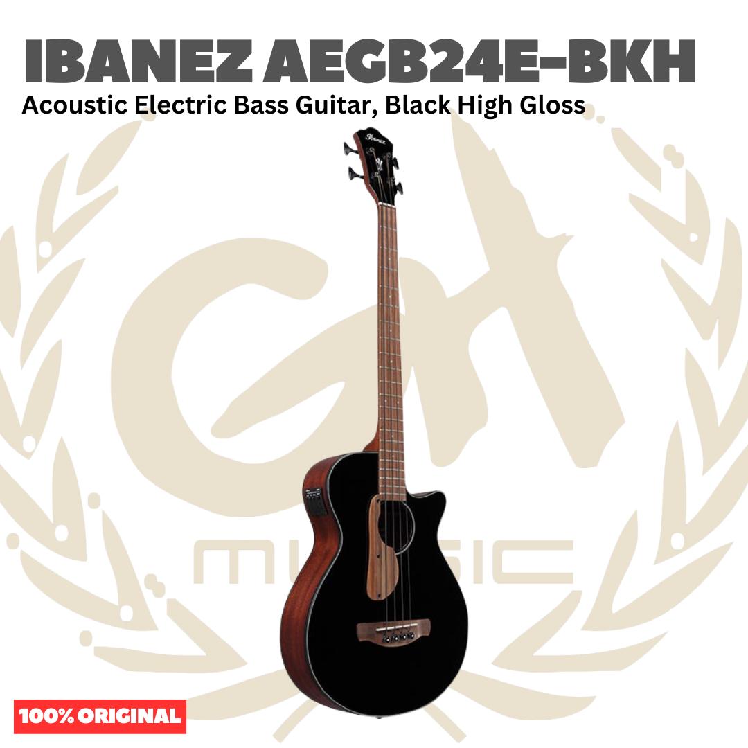 Ibanez AEGB24E Acoustic Bass Guitar - Gitar Bass Akustik Elektrik dengan Preamp