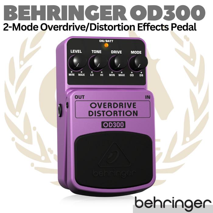 BEHRINGER OD300 Overdrive - Distortion Effects Pedal | Efek Gitar