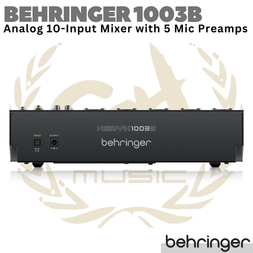 BEHRINGER XENYX 1003B Analog 10-Input Audio Mixer with 5 Mic Preamps