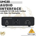 BEHRINGER UMC22 SOUNDCARD AUDIO INTERFACE