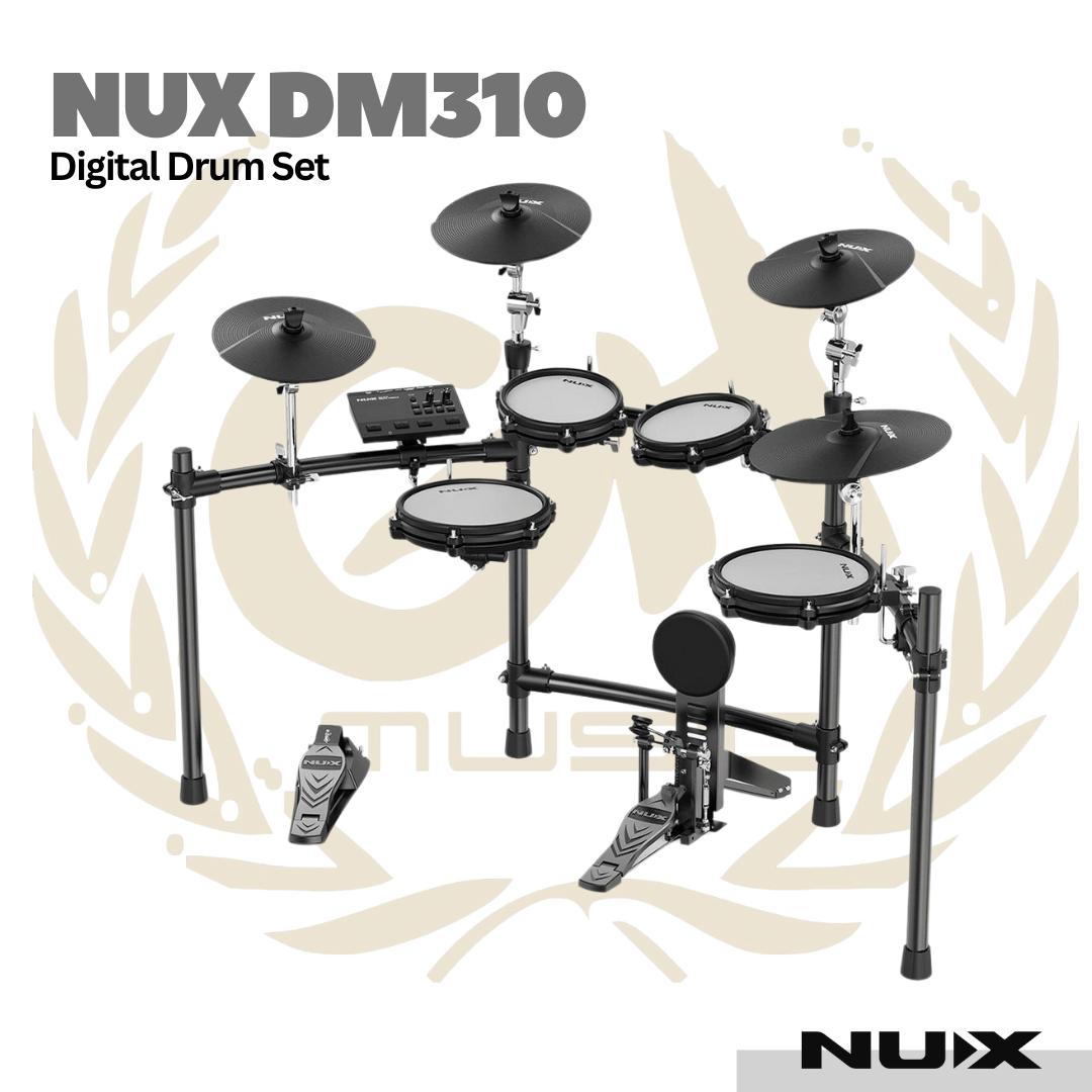 NUX DM310 All Mesh Head Digital Drum Set - DM-310 Drum Elektrik Asli Original
