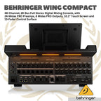 Behringer Wing Compact 48 Channel Full Stereo Digital Audio Mixer - 28 Bus Full Stereo Digital Mixing Console 13 Fader Control Surface Touch Screen