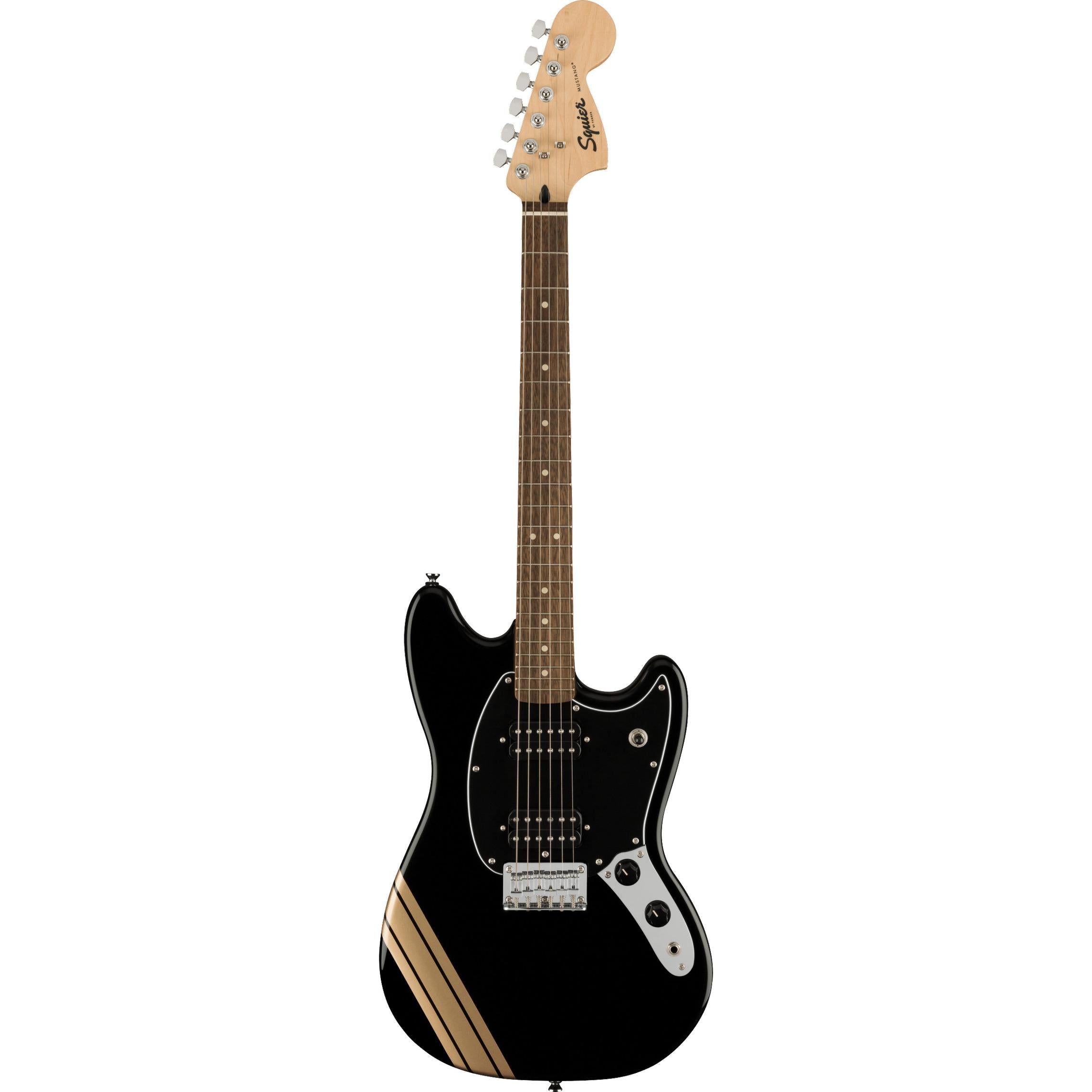 Squier FSR Bullet Competition HH Mustang with Stripes, Electric Guitar