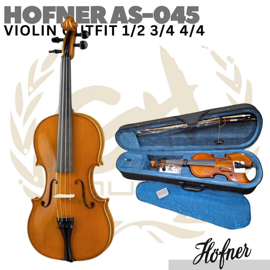 HOFNER AS-045 Violin Outfit | Biola 1/2 3/4 4/4 1/4 Size AS045