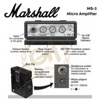 Marshall MS 2 Micro Guitar Amplifier | Ampli Gitar Mini MS2