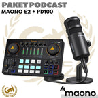 PAKET PODCAST 1 ORANG, SOUND CARD MAONO E2 + PD100 | COVER LIVE STREAMING GAMING
