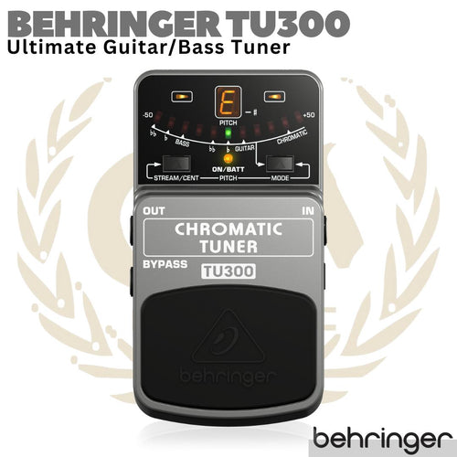 BEHRINGER TU300 Chromatic Guitar Bass Tuner Pedal | Gitar Stompbox