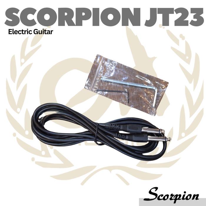 SCORPION JT23 Black Jaguar Series Electric Guitar | Gitar Listrik Tele - SG, GITARONLY