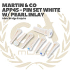Martin Pin Set With Pearl Inlay Bridge Endpins Inlaid - Akustik Bridge Pin Acoustic APP45 APP42