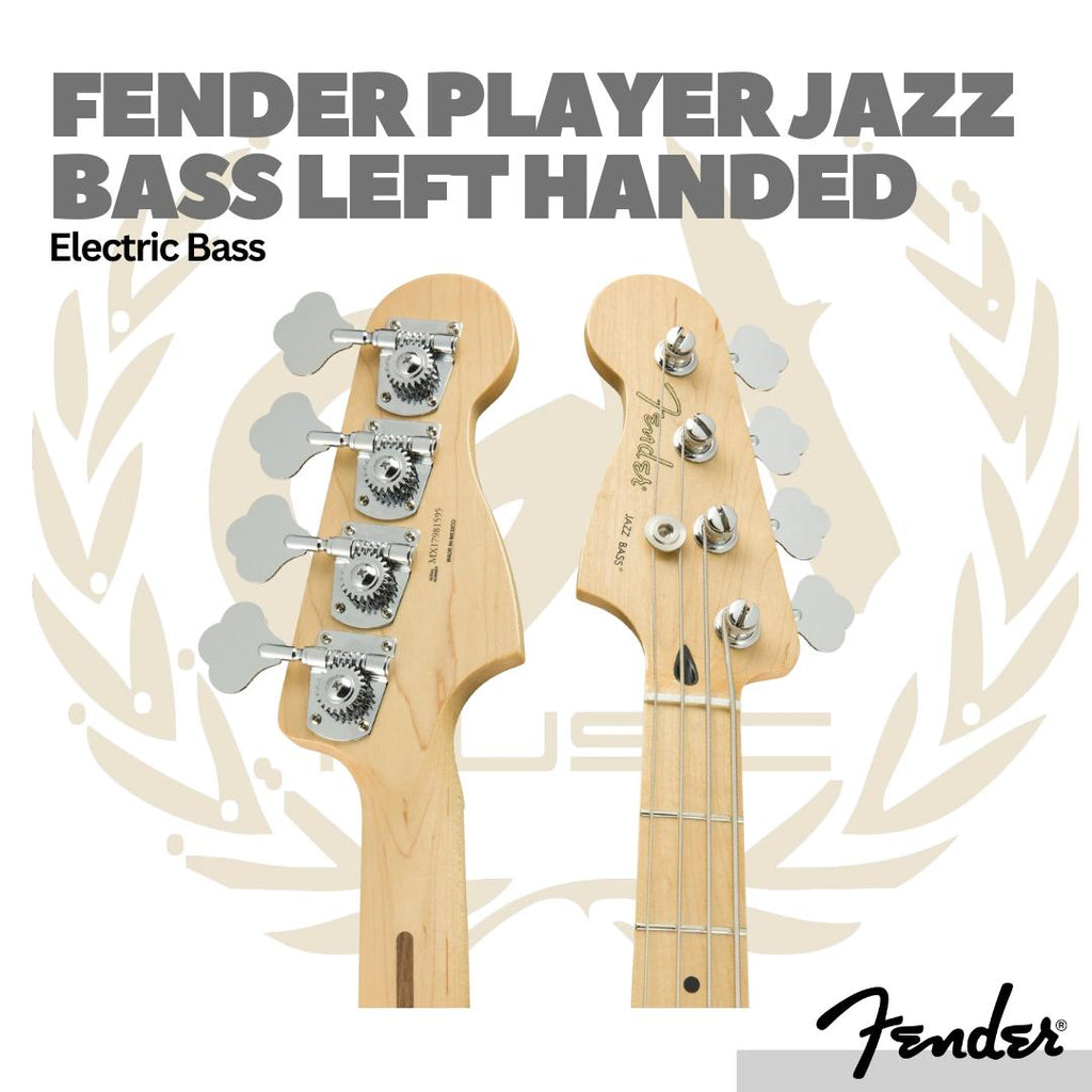 Fender Player Jazz Bass Left-Handed Guitar, Maple FB - Bass Elektrik