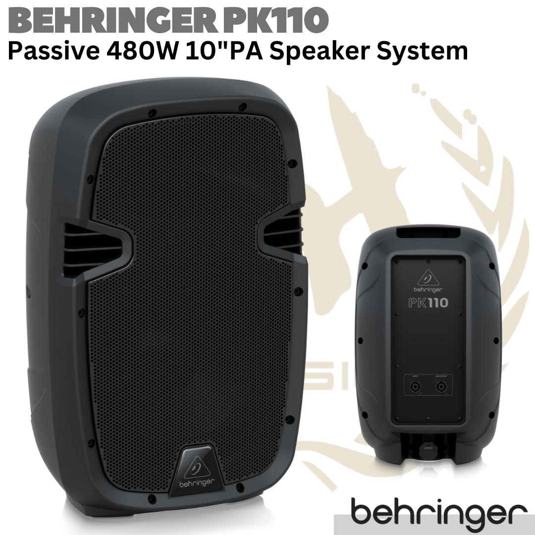 BEHRINGER PK110 Passive 480W 10 inch PA Speaker System | Spiker Pasif