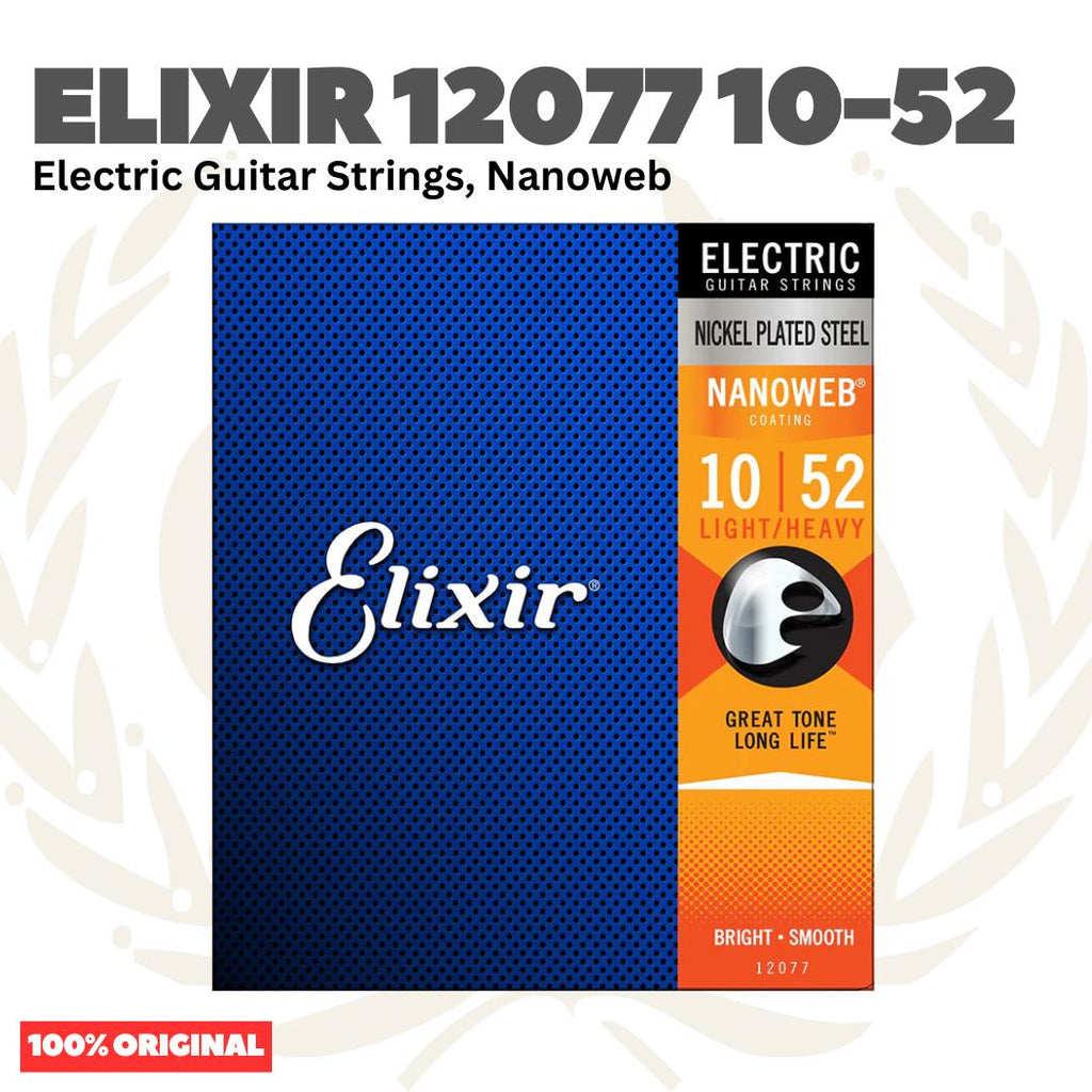 ELIXIR 12077 Nanoweb Electric Guitar Strings 10-52 | Senar Gitar