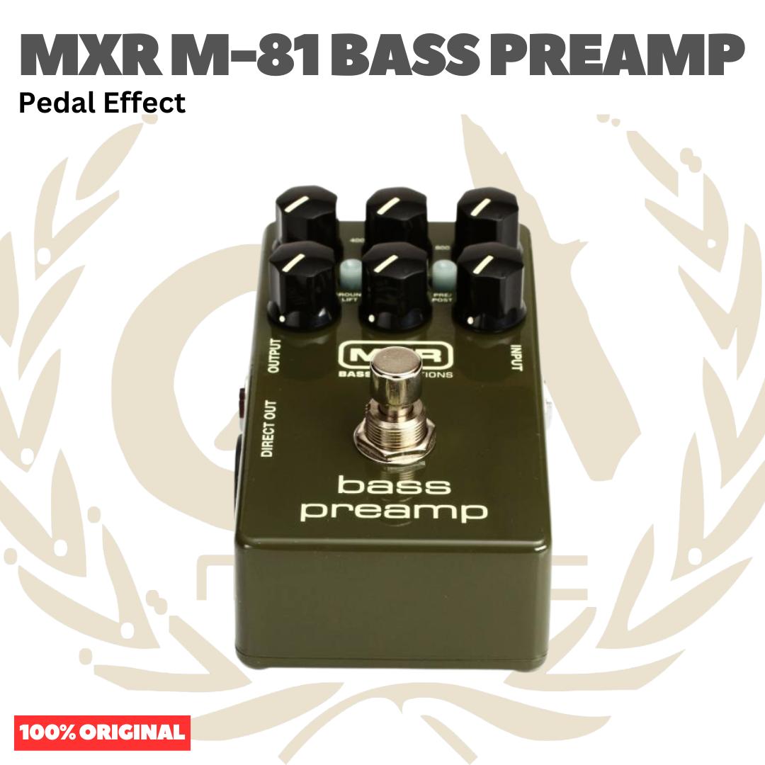 MXR M-81 Bass Preamp Bass Effect Pedal - Pedal Efek Bass Gitar M81 Original Asli