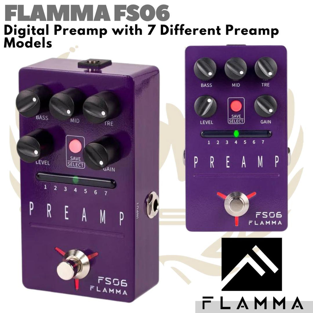 FLAMMA FS06 Digital Preamp Pedal Cabinet Simulation | Efek Gitar