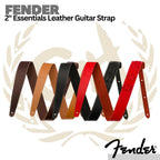 Fender 2inch Essentials Leather Guitar Strap - Strep Kulit Gitar Bass