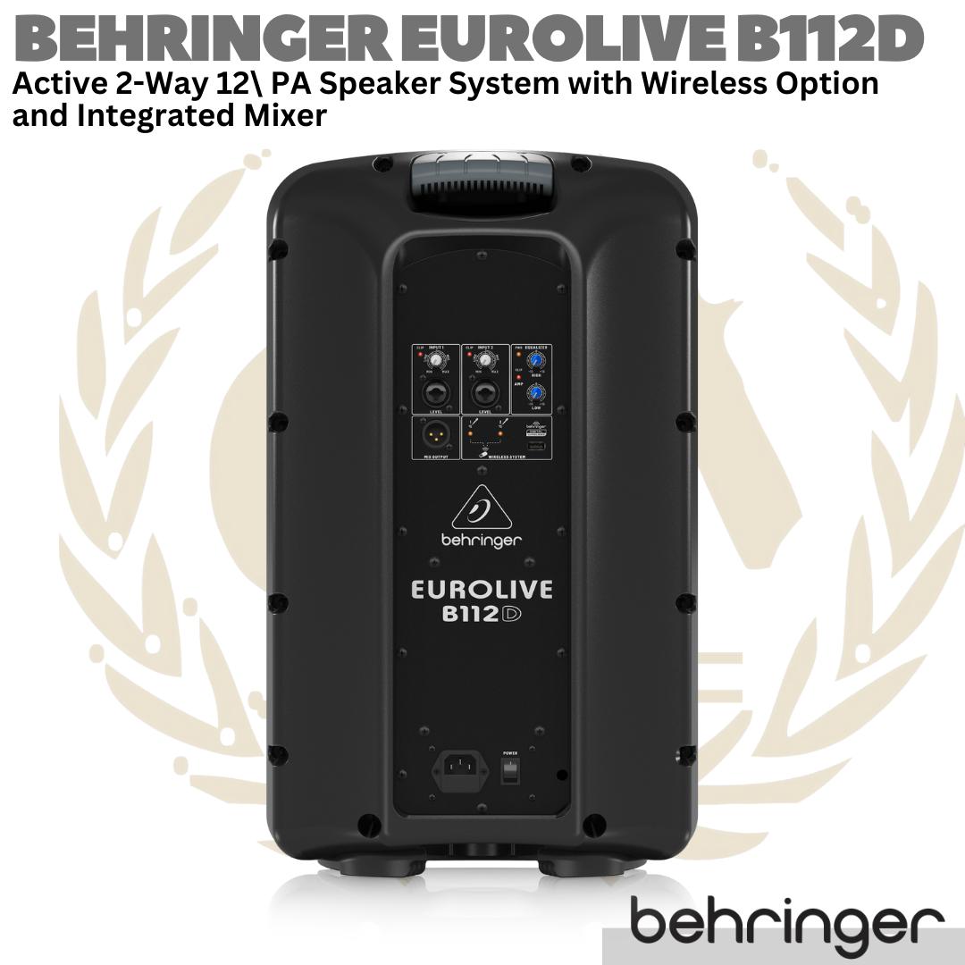 BEHRINGER EUROLIVE B112D Active 2 Way 12" PA Speaker System | Aktif