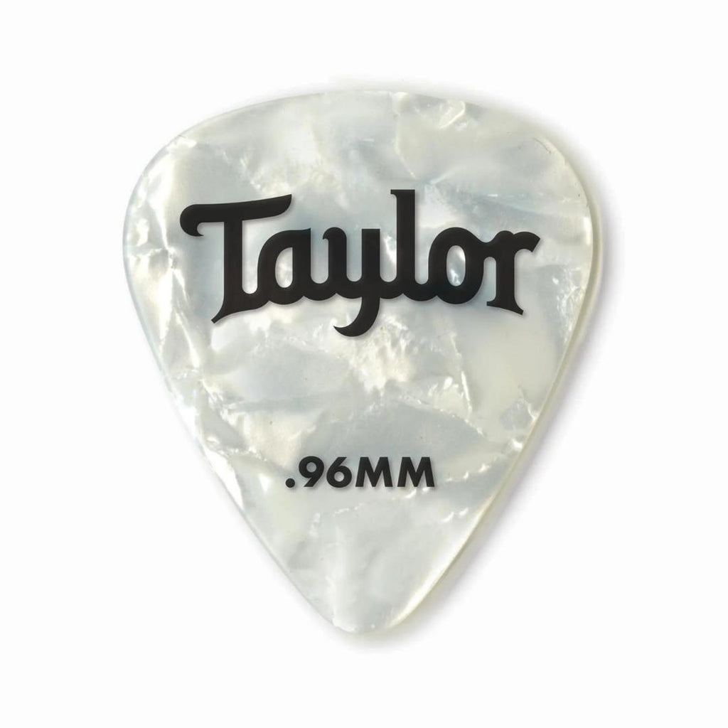Taylor Celluloid 351 Picks, White Pearl 12-Pack - Pick Gitar Bass