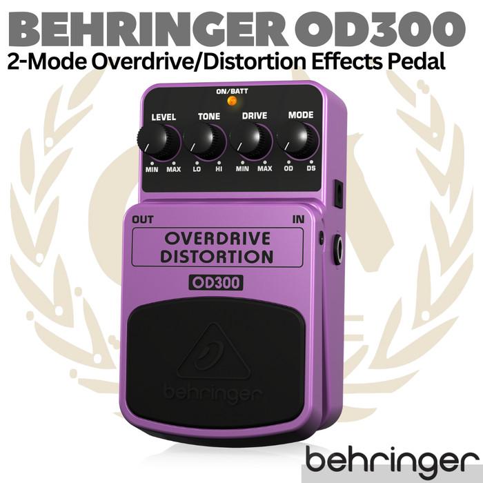 BEHRINGER OD300 Overdrive - Distortion Effects Pedal | Efek Gitar