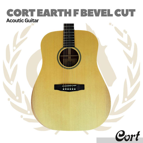 Cort Earth F Bevel Cut Acoustic Guitar - Gitar Akustik