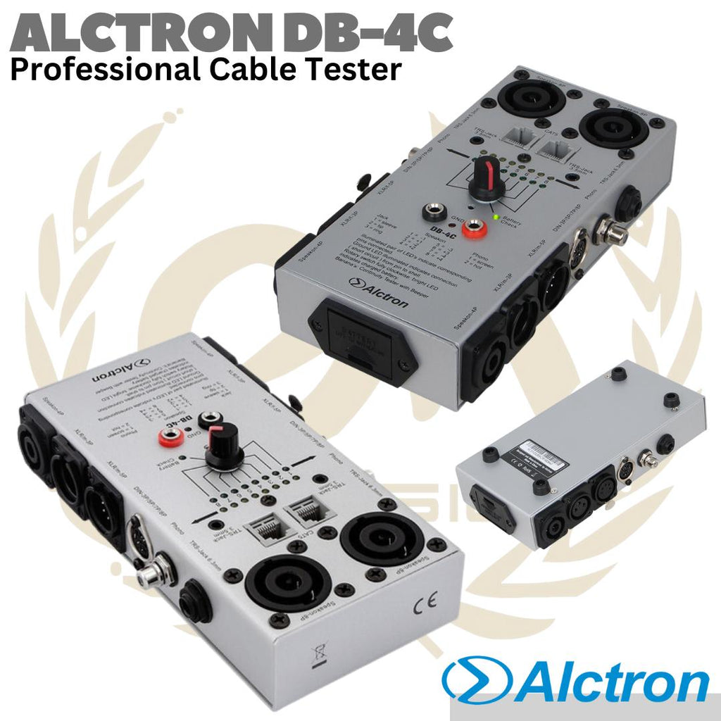 ALCTRON DB4C multi audio cable tester TRS XLR RCA | Alat Tes Cek Kabel