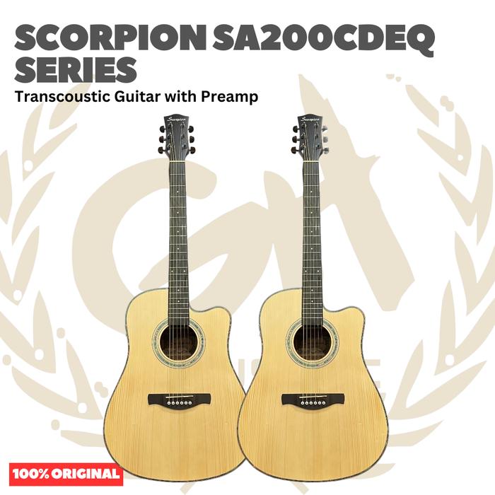 Scorpion SA200CDEQ Series Transcoustic Guitar