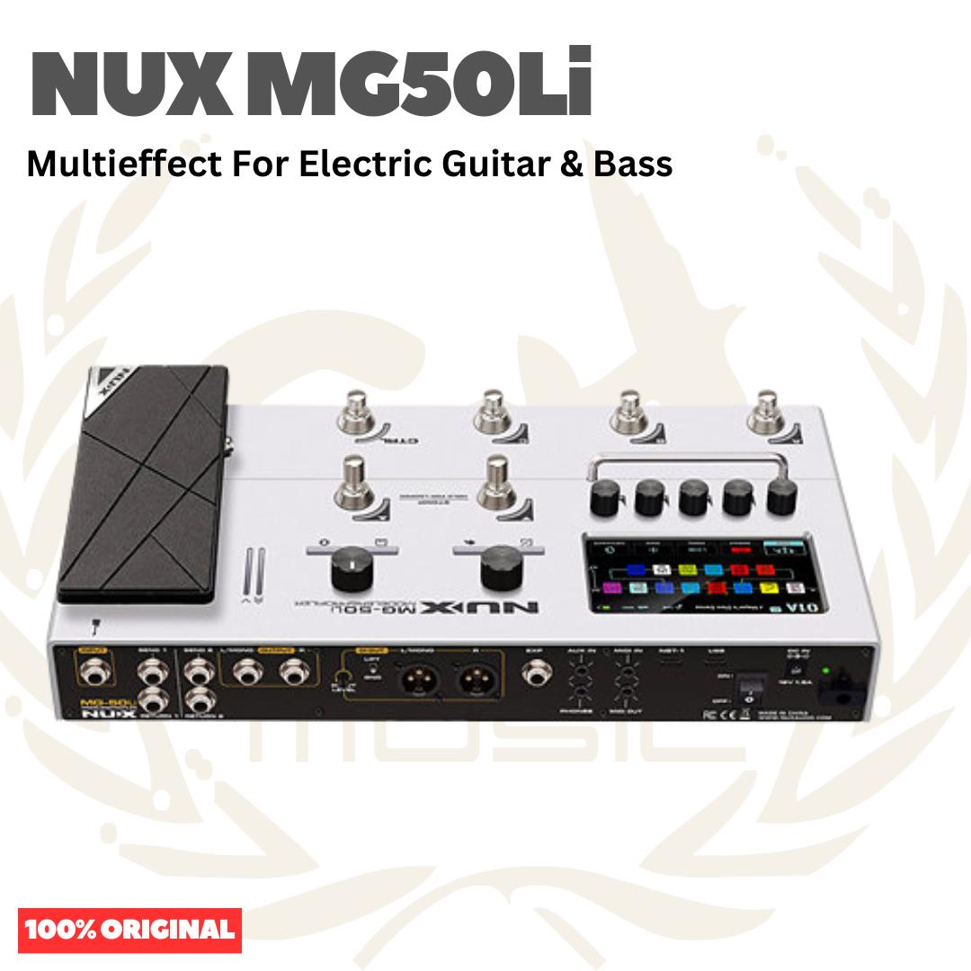 NUX MG50Li Multi-Effect Pedal for Electric Guitar & Bass - Efek Gitar | MG 50Li MG50